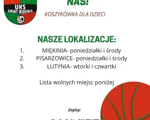 Trwają zapisy na zajęcia koszykówki w gminie – sprawdź wolne miejsca