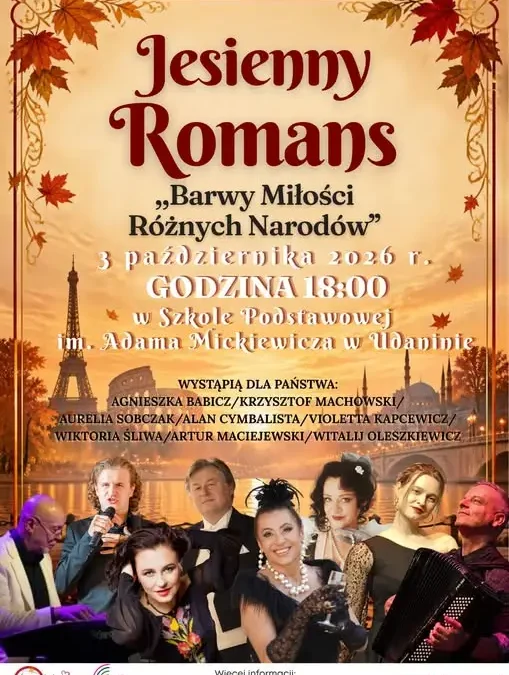 XV Jubileuszowy Festiwal Romansu w Udaninie – muzyczna podróż przez miłość