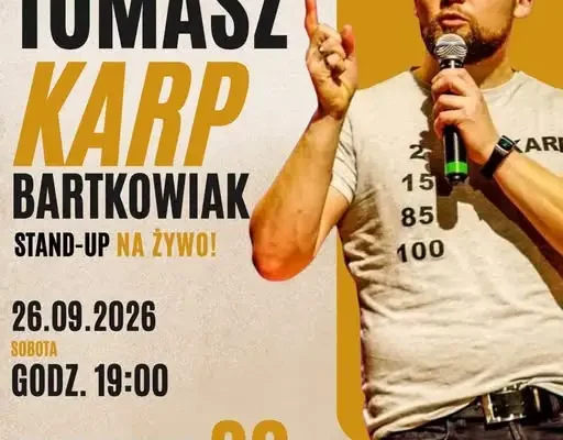 Stand-up Tomasza Karp Bartkowiaka w Malczycach – bilety już dostępne