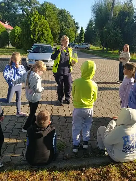 Straż Miejska uczyła średzkie dzieci bezpieczeństwa na drodze