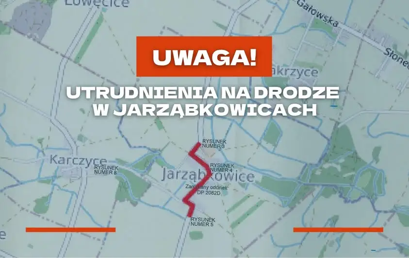 Remont drogi powiatowej w Jarząbkowicach — utrudnienia w ruchu od 28 września