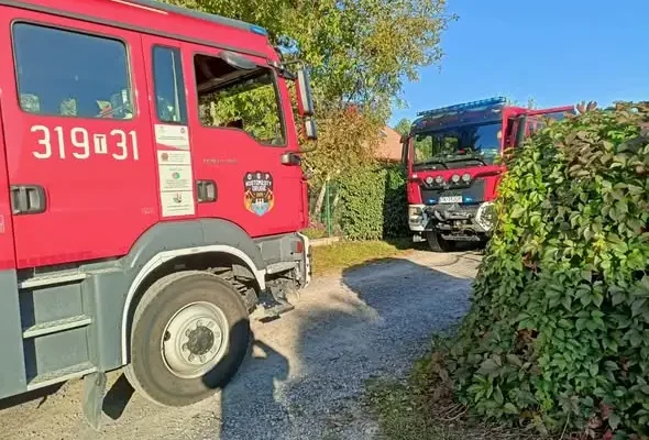 Pożar drewnianej wędzarni w Miedzianej Górze – akcja strażaków