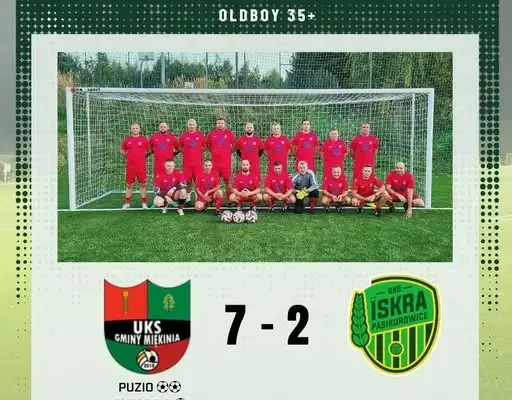 UKS Miękinia rozgromiła Iskrę Pasikurowice 7:2 w lidze oldboyów 35+