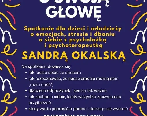 Strzegom: spotkanie o stresie i emocjach dla dzieci, młodzieży i rodziców