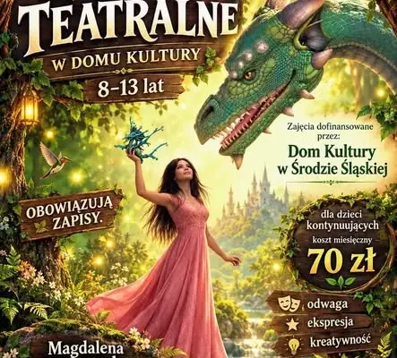 Dom Kultury w Środzie Śląskiej ogłasza nabór na zajęcia plastyczne i teatralne dla dzieci