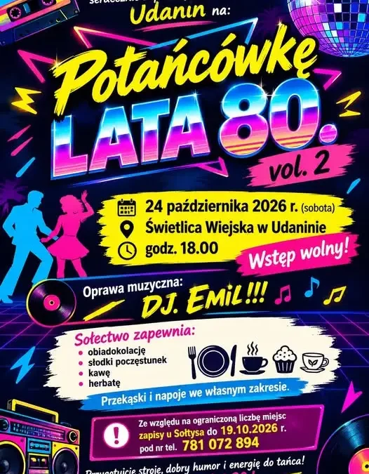 Zaproszenie na spotkanie mieszkańców Udanina – 24 października 2026