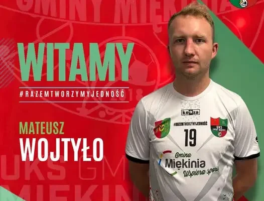 Mateusz Wojtyło dołącza do UKS Gminy Miękinia – nowy asystent i zawodnik