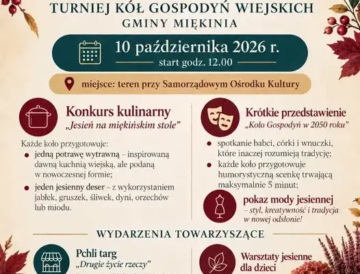 Turniej Kół Gospodyń Wiejskich w Miękini – jesienne święto tradycji i kreatywności