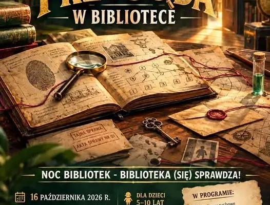Noc Bibliotek w Ujeździe Górnym: detektywistyczna przygoda dla dzieci