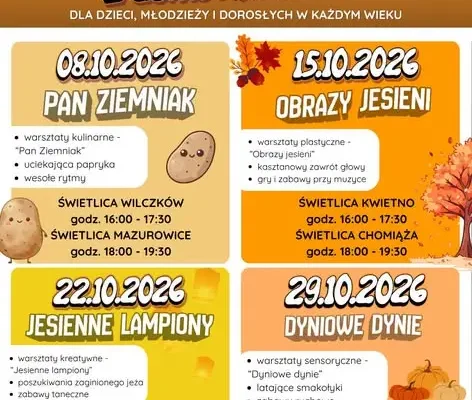 Jesienna edycja Aktywnych Świetlic w gminie Malczyce startuje już dziś