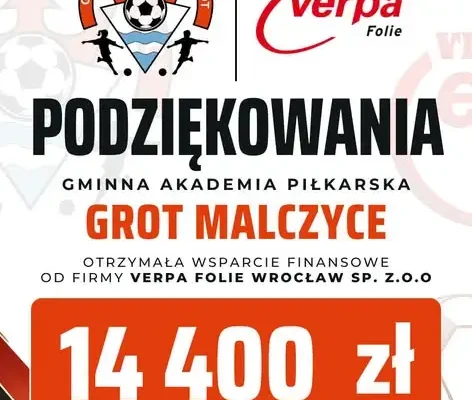 GOKiS Malczyce podpisał umowę sponsorską z Verpa Folie Wrocław