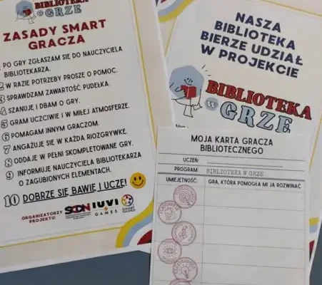 Biblioteka szkolna w Grze – nowy projekt edukacyjny łączy książki i gry