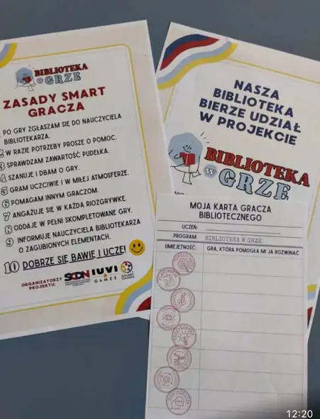 Biblioteka szkolna w Grze – nowy projekt edukacyjny łączy książki i gry