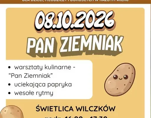 Aktywne Świetlice wracają! Dziś warsztaty „Pan Ziemniak” w Wilczkowie i Mazurowicach