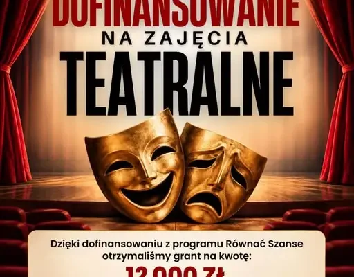 GOKiS Malczyce pozyskał 12 000 zł na zajęcia teatralne dla młodzieży