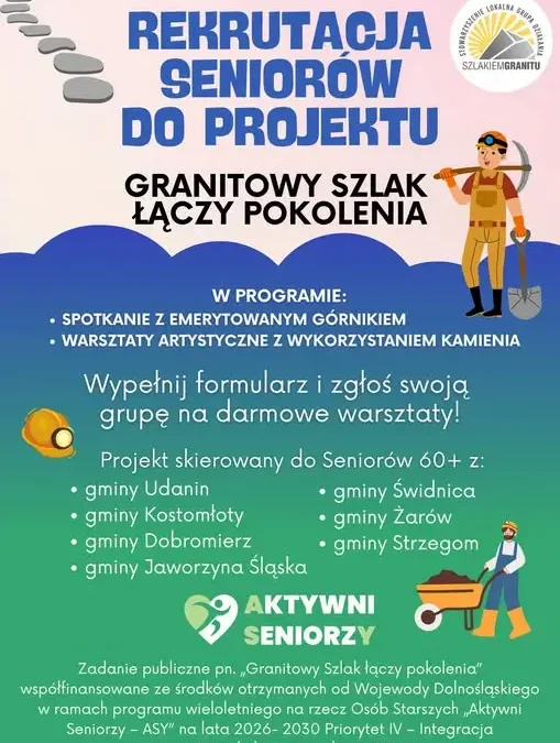 Granitowy Szlak łączy pokolenia – rusza nabór dla seniorów 60+