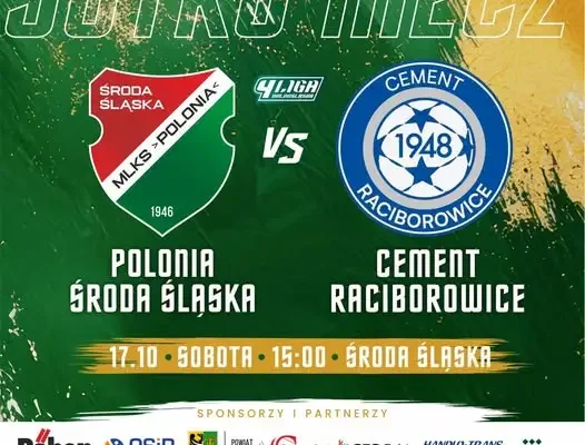Polonia Środa Śląska zagra u siebie z Cementem Raciborowice – sobota, godz. 15:00