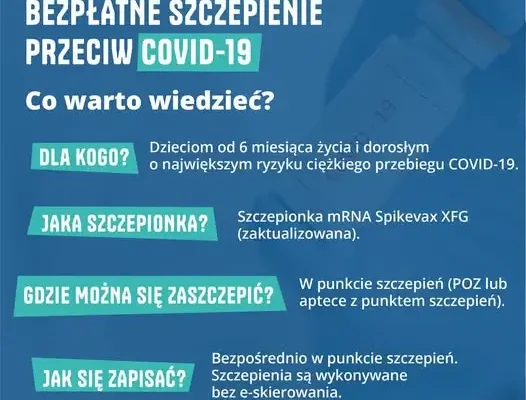 Bezpłatne szczepienia przeciw COVID-19 w gminie Kostomłoty