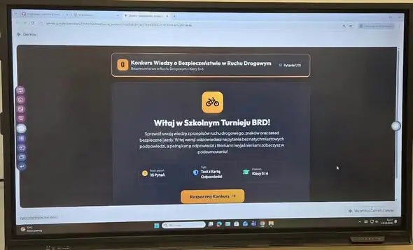 Uczniowie klas V i VI sprawdzili wiedzę o bezpieczeństwie na drodze