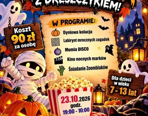 Nocowanka z dreszczykiem w Domu Kultury w Środzie Śląskiej