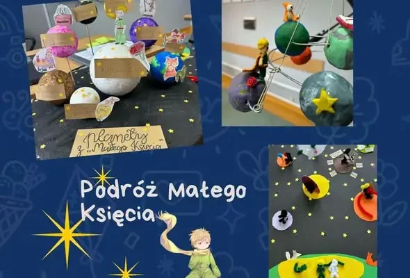 Ósmoklasiści w podróży z Małym Księciem – kreatywne makiety i plakaty
