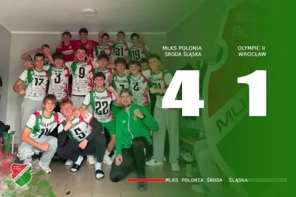 Polonia Środa Śląska wygrywa 4:1! Trener chwali zespół