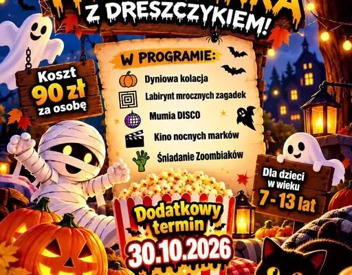 Halloweenowa nocowanka w Środzie Śląskiej – dodatkowy termin 30 października