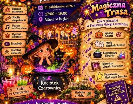 Bajkowe Halloween pod Altaną w Miękini – zaproszenie na magiczną trasę