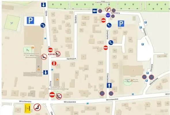 Zmiany w ruchu przy cmentarzu w Środzie Śląskiej na Wszystkich Świętych