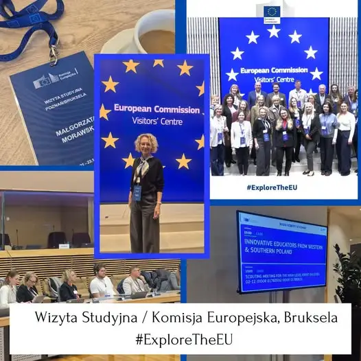 Nauczycielka informatyki z wizytą studyjną w Komisji Europejskiej w Brukseli